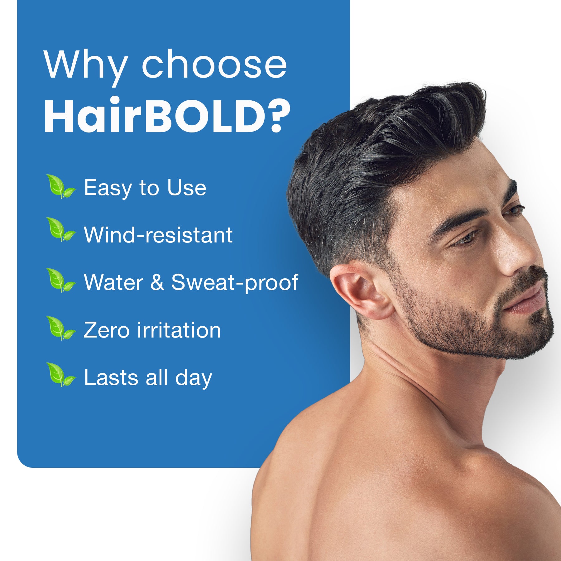 HairBOLD HAIR LOSS CONCEALER 27g (Natural Black)